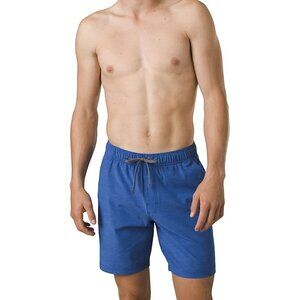 PrAna Swim Metric E-Waist Board Short Rich Sapphire Mens XXL/08 Standard Stretch